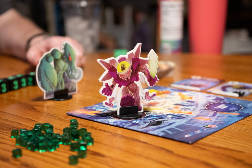 King of Tokyo board game in play